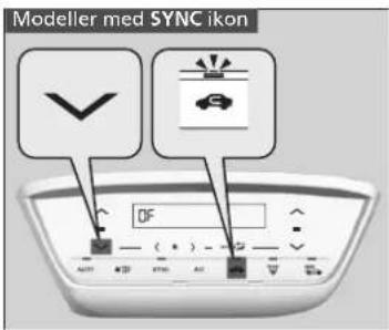 Modeller med SYNC ikon OFF + - + - + - + - + - + -