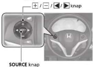 + / - / ▶ / knap SOURCE knap