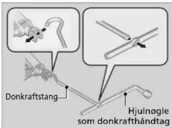 Donkraftstang Hjulnøgle som donkrafthåndtag