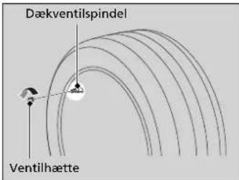 Dækventilspindel Ventilhætte