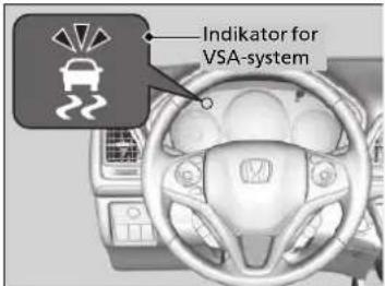 Indicator for VSA-system