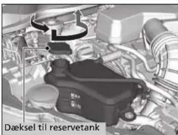 Dæksel til reservetank