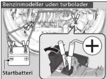 Benzinmodeller uden turbolader Startbatteri