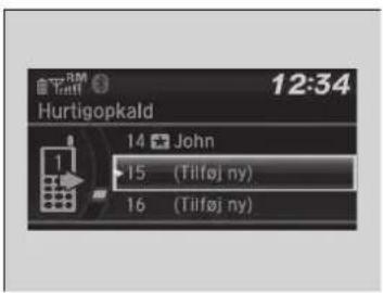 12:34 Hurtigopkald 14 John 15 (Tilføj ny) 16 (Tilføj ny)
