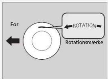 For ROTATION Rotationsmærke
