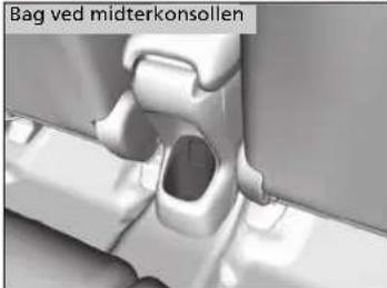 Bag ved midterkonsollen