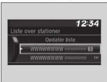 12:34 Liste over stationer Opdater liste WWWWWWWW wwwwwww 5 WWWWWWWW wwwwwww TP