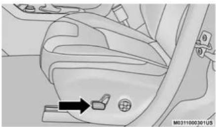 JEEP Compass (2021) - POWER ADJUSTMENT (FRONT SEATS) — IF EQUIPPED - 1