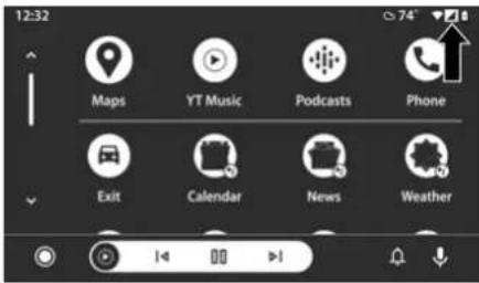 12:32 Maps YT Music Podcasts Phone Exit Calendar News Weather 14 00 >1