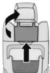 Diagram of a mechanical device with internal components and directional arrows indicating motion (no text or symbols)