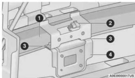 Technical diagram of a mechanical assembly with numbered components and reference number