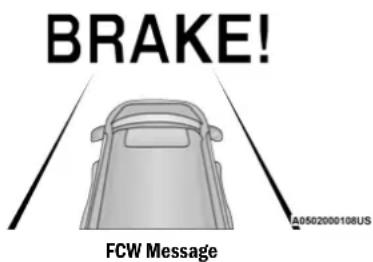 BRAKE! FCW Message A0502000108US