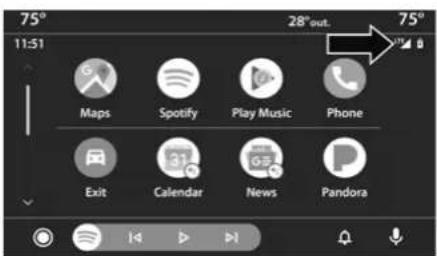 75° 11:51 Maps Spotify Play Music Phone Exit Calendar News Pandora 28° out. 75°