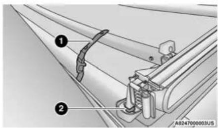 Technical diagram showing mechanical assembly with numbered components and reference number