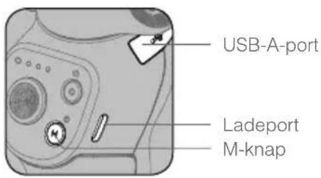 USB-A-port Ladeport M-knap