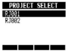 PROJECT SELECT RJ001 RJ002