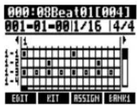 000:08Beat01[004] 001-01-001/16 4/4 EDIT KIT RASSIGN BANK1