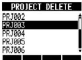 PROJECT DELETE PRJ002 PRJ003 PRJ004 PRJ005 PRJ006