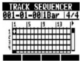 TRACK SEQUENCER 001-01-00 1Bar | 4/4 1 | 5 | 9 | 13 | 1/2/3/4