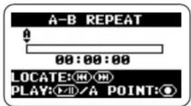 ZOOM H2 - A-B REPEAT画面を呼び出します。 - 1