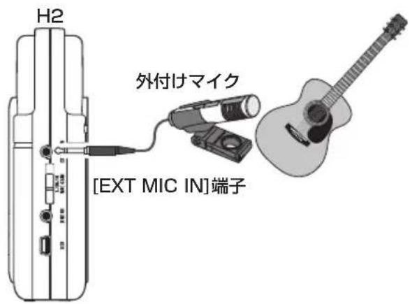 H2 外付けマイク [EXT MIC IN]端子