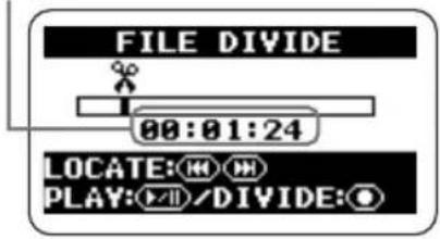 FILE DIVIDE 00:01:24 LOCATE: PLAY:/DIVIDE: