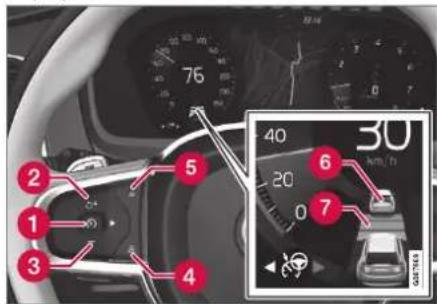 VOLVO S90 (2021) - Knap til adaptiv fartpilot\*48 - 1