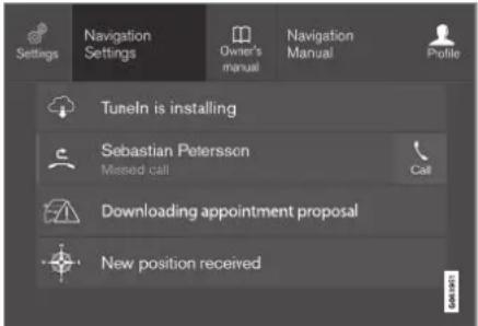 VOLVO S90 (2021) - Åbne kontekstafhængig indstilling på midterdisplay - 1