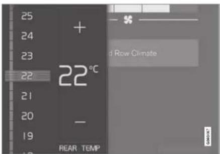 25 24 23 22 21 20 19 + 22°C - REAR TEMP D Row Climate COUNTRY