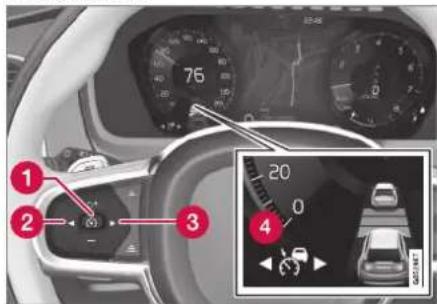VOLVO S90 (2021) - Deaktivering af adaptiv fartpilot\*55 - 1