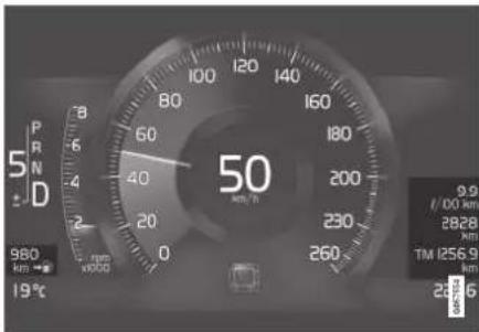 5 P R N D 980 km 19°C 6 4 2 0 50 200 180 160 140 120 100 80 60 40 20 0 230 260 9.9 /100 km 2828 TM (256.9) km 2876 8