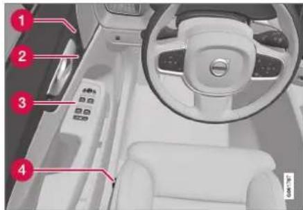 VOLVO V60 (2021) - Displays og knapper ved føreren i venstrestyret bil - 2