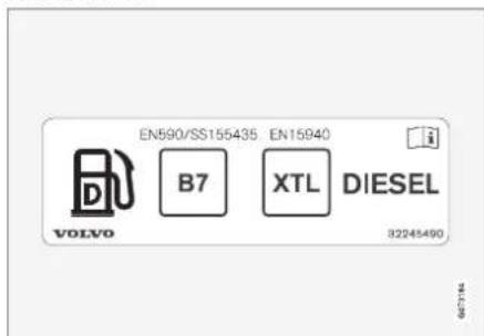EN590/SS155435 EN15940 B7 XTL DIESEL VOLVO 32245490
