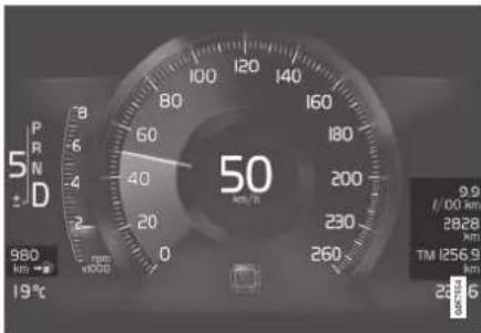 5 P R N D 980 km 19°C 60 40 20 0 50 100 120 140 160 180 200 230 260 9.9 L/DO AM 2828 TM I256.9 2816