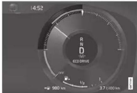 14:52 R D M+ ECO DRIVE OFF 1/2 980 km 3.7/100 km 100km