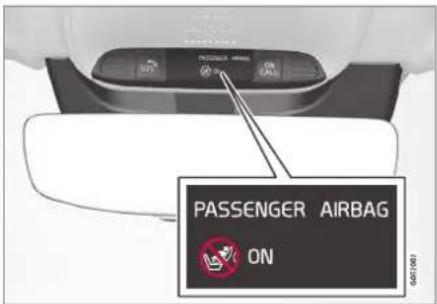 PASSENGER AIRBAG ON