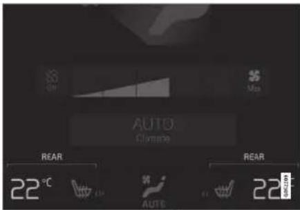 OR Air Auto Climate REAR 22°C AUTO 22°C REAR 22°C