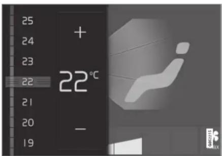 25 + 24 23 22 22°C - 21 20 19
