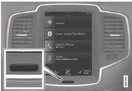 VOLVO XC90 (2021) - Aktivere og deaktivere midterdisplay - 1