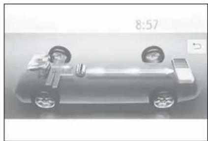 Top-down view of a car with two wheels and a driver, showing no visible text or symbols