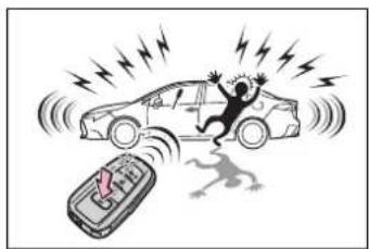 Illustration of a car accident with a falling phone and lightning bolts (no text or symbols)