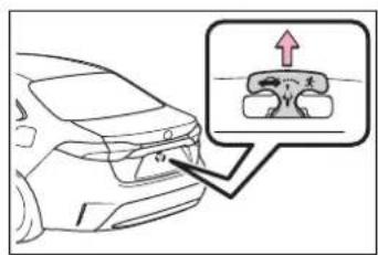 Line drawing of a car's front wheel with an inset showing a mechanical component (no text or symbols)