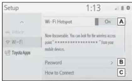 Setup 1:13 Wi-Fi Hotspot On A Now discoverable. You can look for the wireless access point "*************** from your mobile devices. Password > B How to Connect C