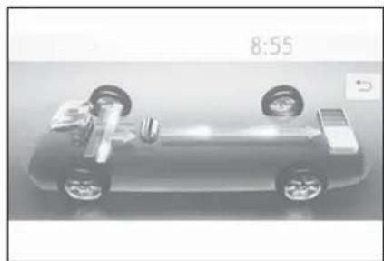 Top-down view of a car with visible wheels and engine components, no text or symbols present