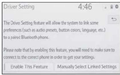 Driver Setting 4:46 The Driver Setting feature will allow the system to link some preferences (such as audio presets, button colors, language, etc.) to a paired Bluetooth phone. Please note that by enabling this feature, you will need to make sure to connect to the correct phone in order to get your…