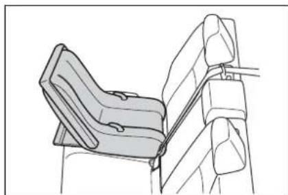 Line drawing of a chair seat assembly (no text or symbols)