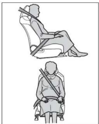 Two sequential illustrations of a person seated in a chair, showing the same posture with a bandage (no text or symbols)