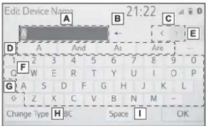 Edit Device Name 21:22 A B C D A And As Are E F 1 2 3 4 5 6 7 8 9 0 G W E R T Y U I O P G A S D F G H J K L O Z X C V B N M - Change Type H BC Space I OK