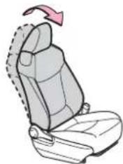 Illustration of a car seat with a pink arrow indicating direction (no text or symbols)