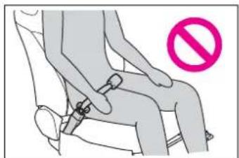 Illustration of a person seated on a chair with a pink prohibition symbol (no text or labels)